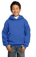 Port & Company Youth Core ounce 50/50 Cotton Poly Fleece Pullover Hooded Sweatshirt
